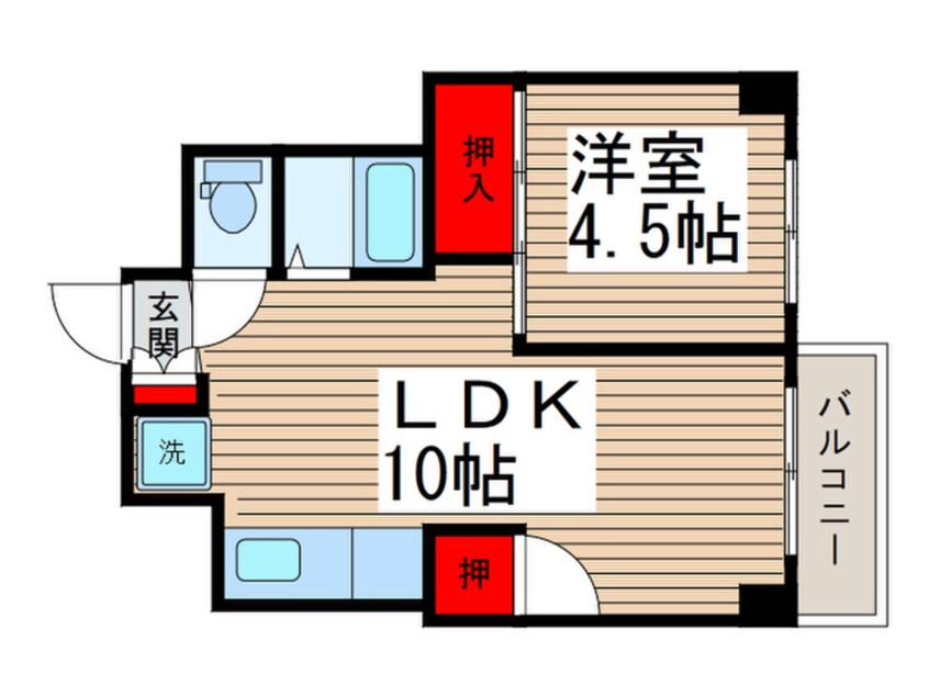 間取図 サニー松戸(614)