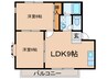 石井ハイツ 2LDKの間取り