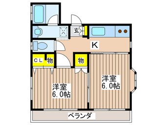 間取図 ラ・ネ－ジュ