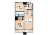 THE TOKYO TOWERS MID TOWER(4F) 2LDKの間取り