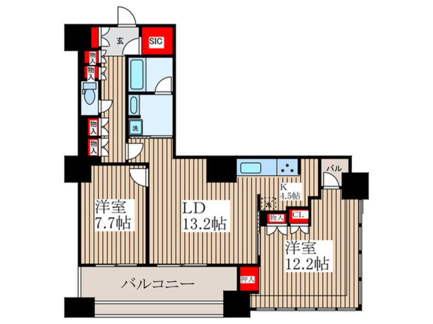 間取図 THE TOKYO TOWERS MID TOWER(4F)