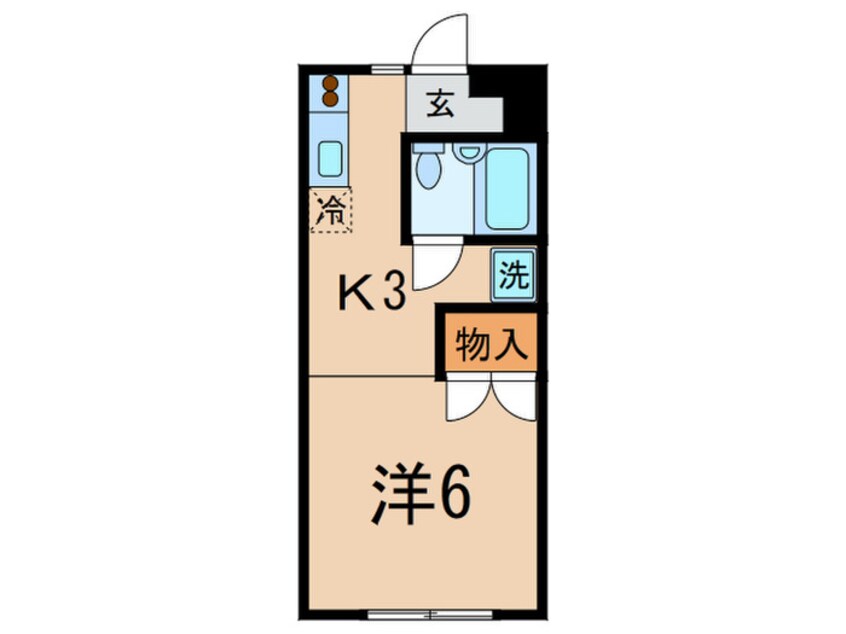 間取図 プチハイツ林田