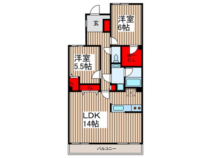 間取り図 セレ－ノ大宮Ｅ棟