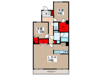 間取図 セレ－ノ大宮Ｅ棟