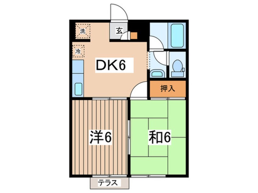 間取図 ウイング・テンＢ棟
