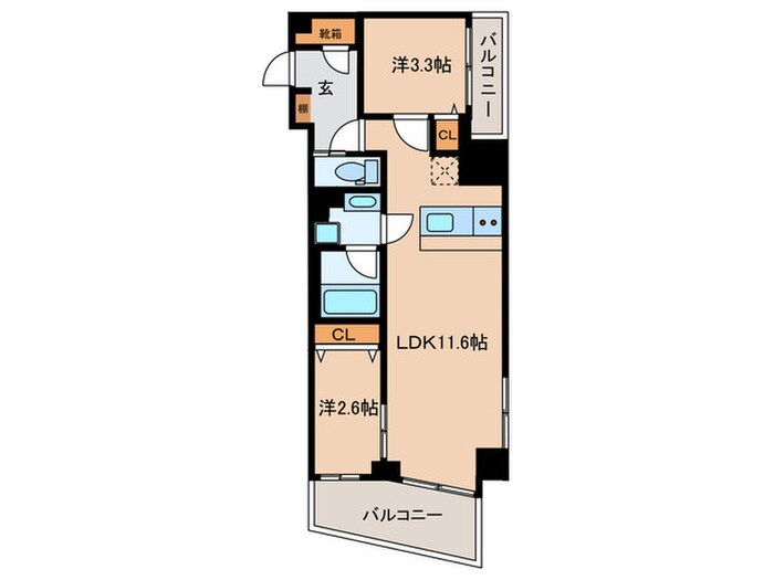 間取り図 LUMIEC KITASHINAGAWA