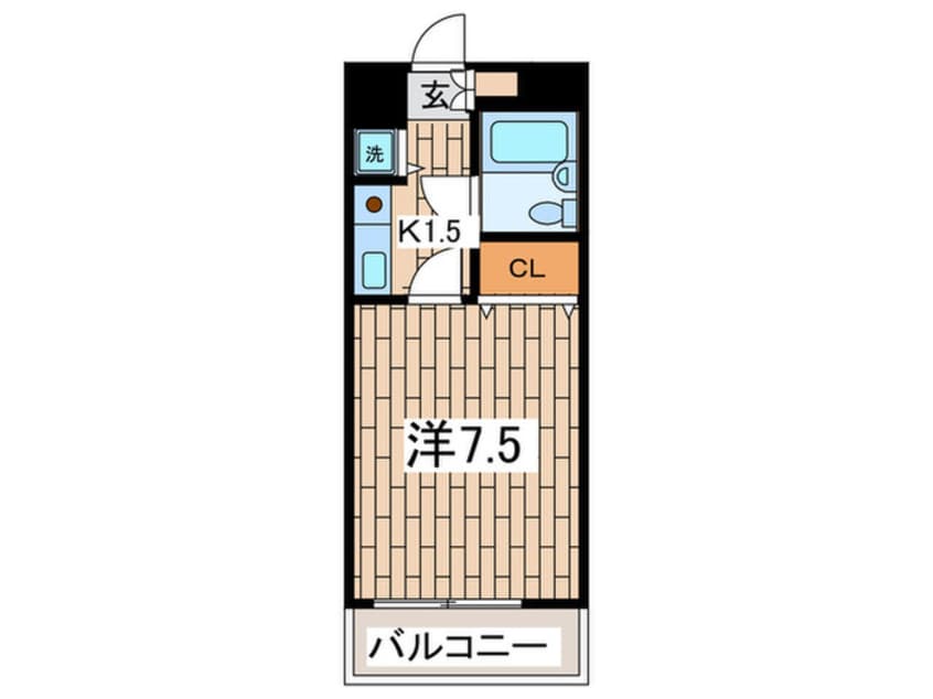 間取図 横浜平沼ﾀﾞｲｶﾝﾌﾟﾗｻﾞ三号館(705)