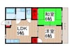 イトウハイム 2LDKの間取り