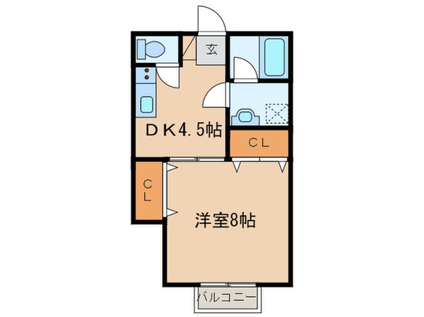 間取図 ドゥエ　フェリーチェ