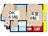 第２夏見苑ハイツ 1DKの間取り