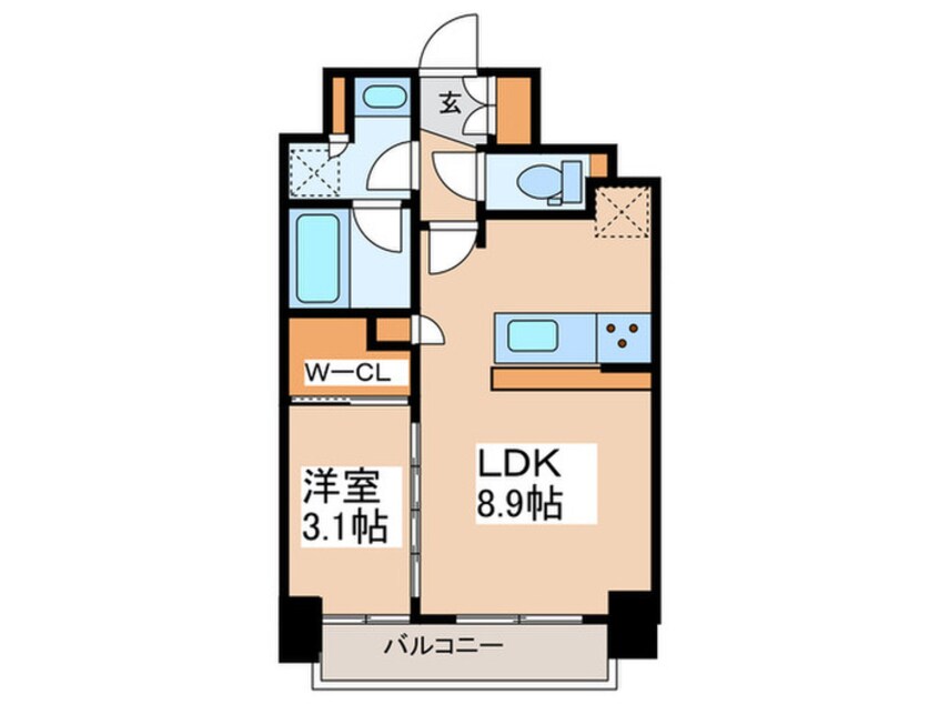 間取図 コンフォリア桜上水