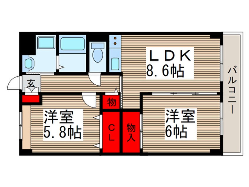 間取図 エクセレンス元町