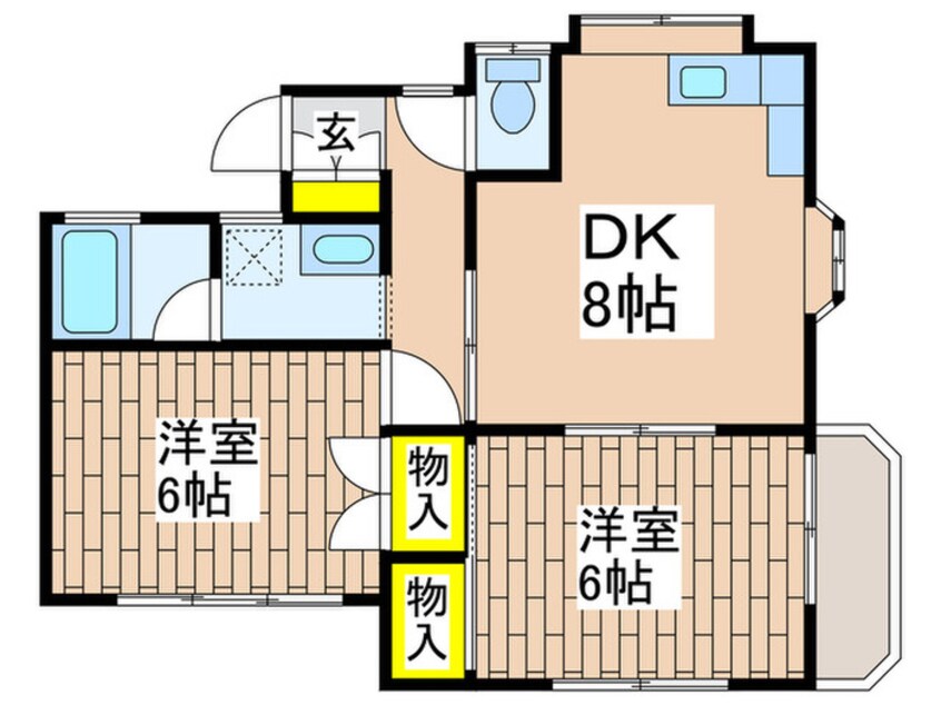 間取図 スト－ンフィ－ルド鵠沼