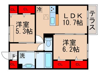 間取図 ボヌールシェソワ