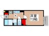 ラルゴ 1Kの間取り