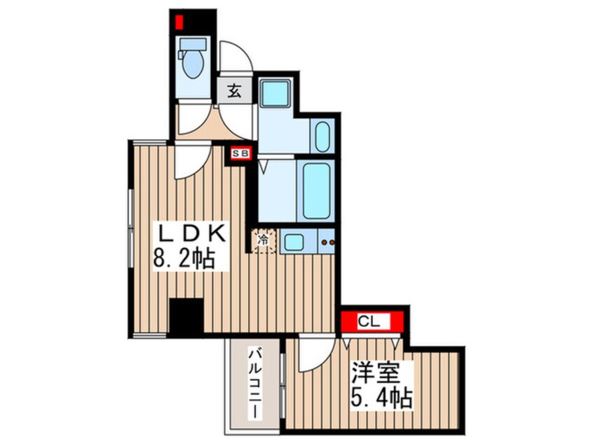 間取図 GENOVIA錦糸町skygarden(403)