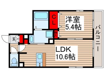 間取図 仮）ローズパーク八番館