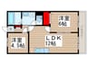 佐々木ビル 2LDKの間取り