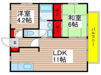 間取図 グランメ－ルイワイ１