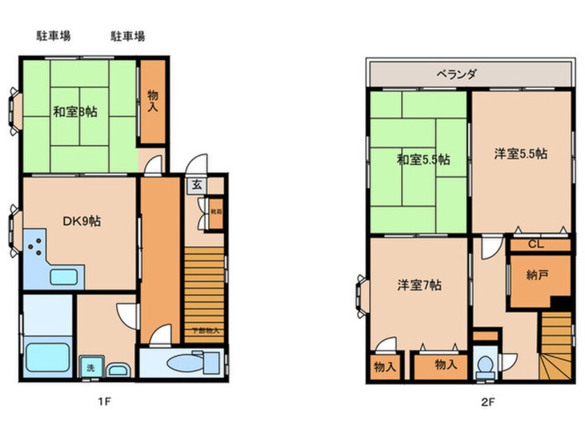 間取図 本町２丁目貸家