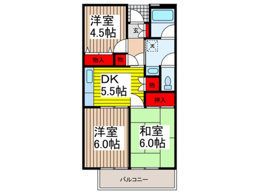 間取図 フリーデンハイム立野際