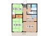コ－ポホ－クスＡ棟 3DKの間取り