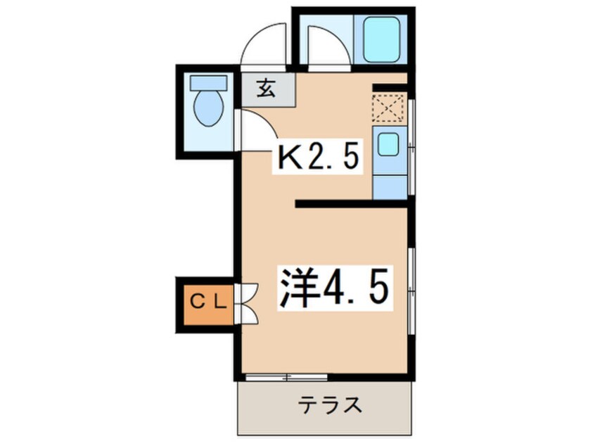 間取図 持田アパ－ト