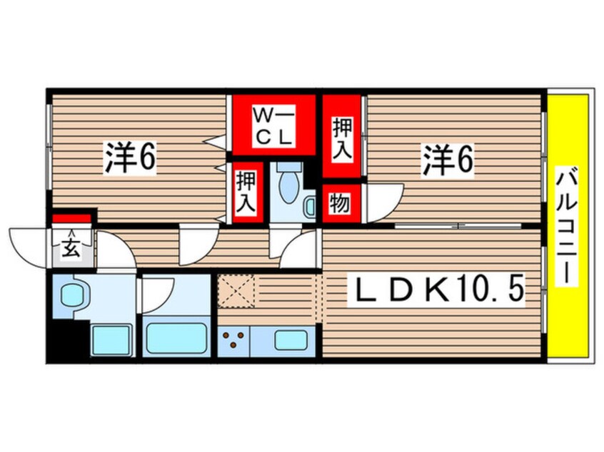 間取図 ロイヤルコーポ椿森