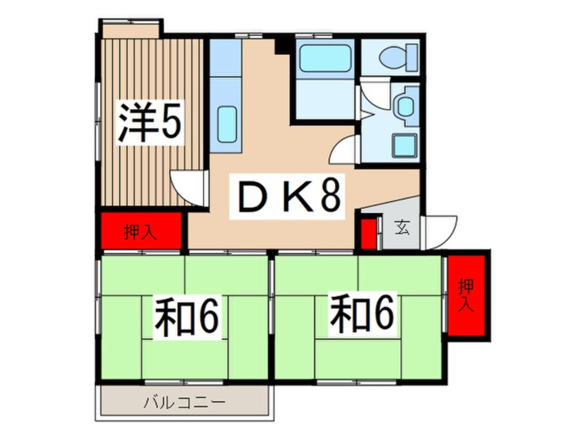 間取図 サンバード富士見