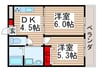 仮)八街市文違共同住宅 2DKの間取り
