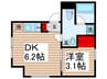 エスポワール門前仲町 1DKの間取り