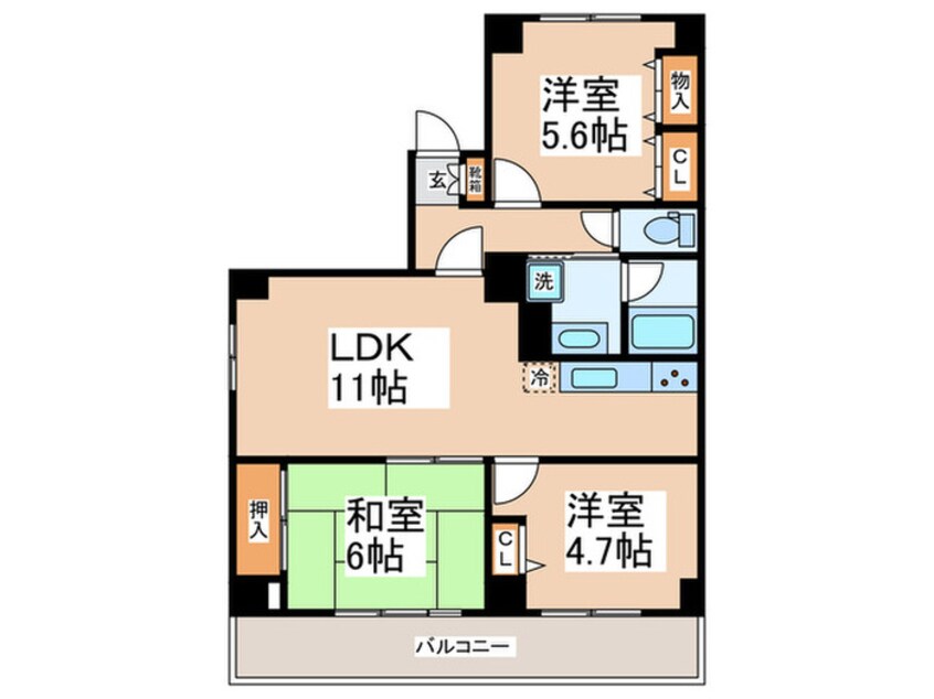 間取図 ハ－トピアイイダＤ棟