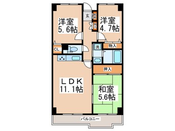 間取図 ハ－トピアイイダＤ棟