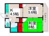 藤マンション 2Kの間取り