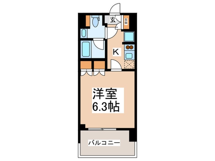 間取り図 パ－クキュ－ブ四谷三丁目