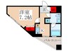 パ－クキュ－ブ四谷三丁目 1Kの間取り