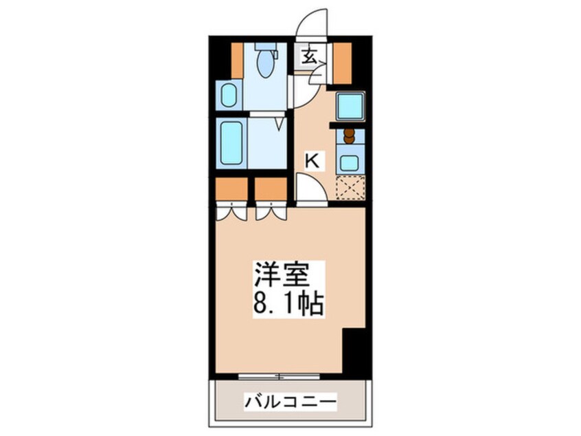 間取図 パ－クキュ－ブ四谷三丁目