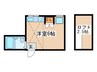 プラムハイツ 1Rの間取り