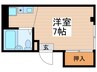 プラムハイツ 1Rの間取り
