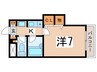 パルコ－ト幸 1Kの間取り