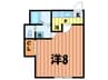ドエル西 1Kの間取り