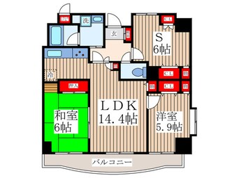 間取図 ドミール・コンフォール