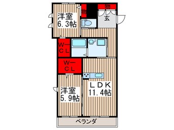 間取図 ラディーチェＤ