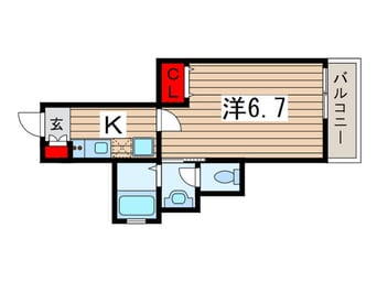 間取図 シャルマン稲毛東