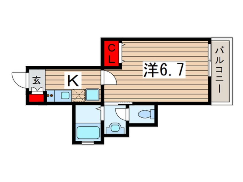 間取図 シャルマン稲毛東