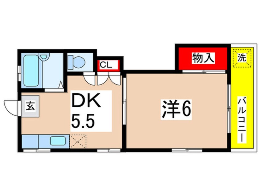 間取図 西の原マンション