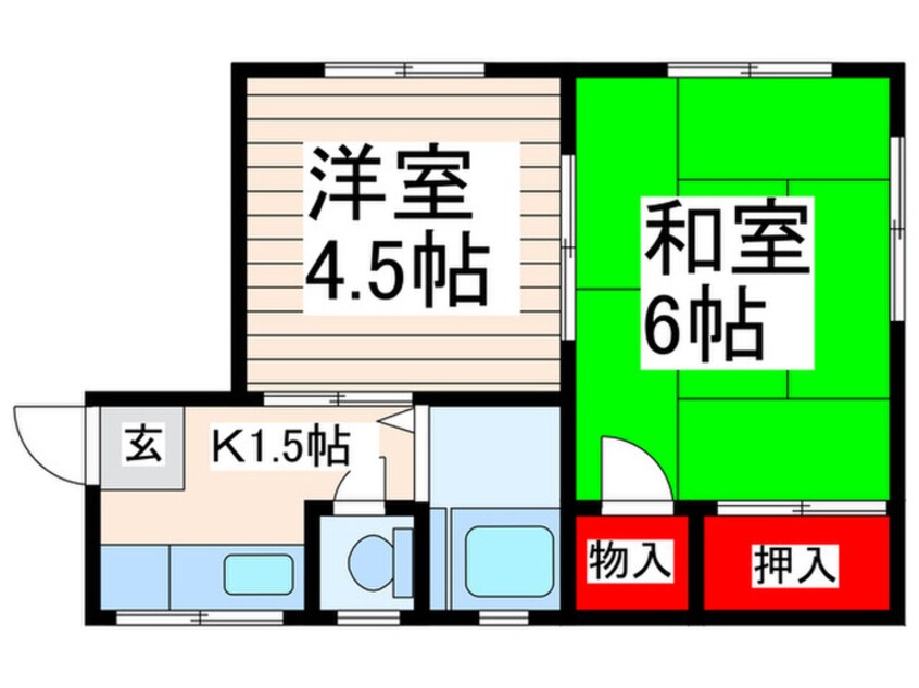 間取図 コーポ高英