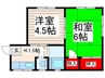 コーポ高英 2Kの間取り