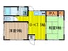 三浦貸家 2DKの間取り