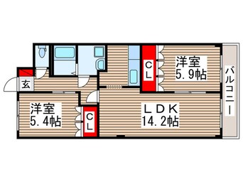 間取図 パレスコート